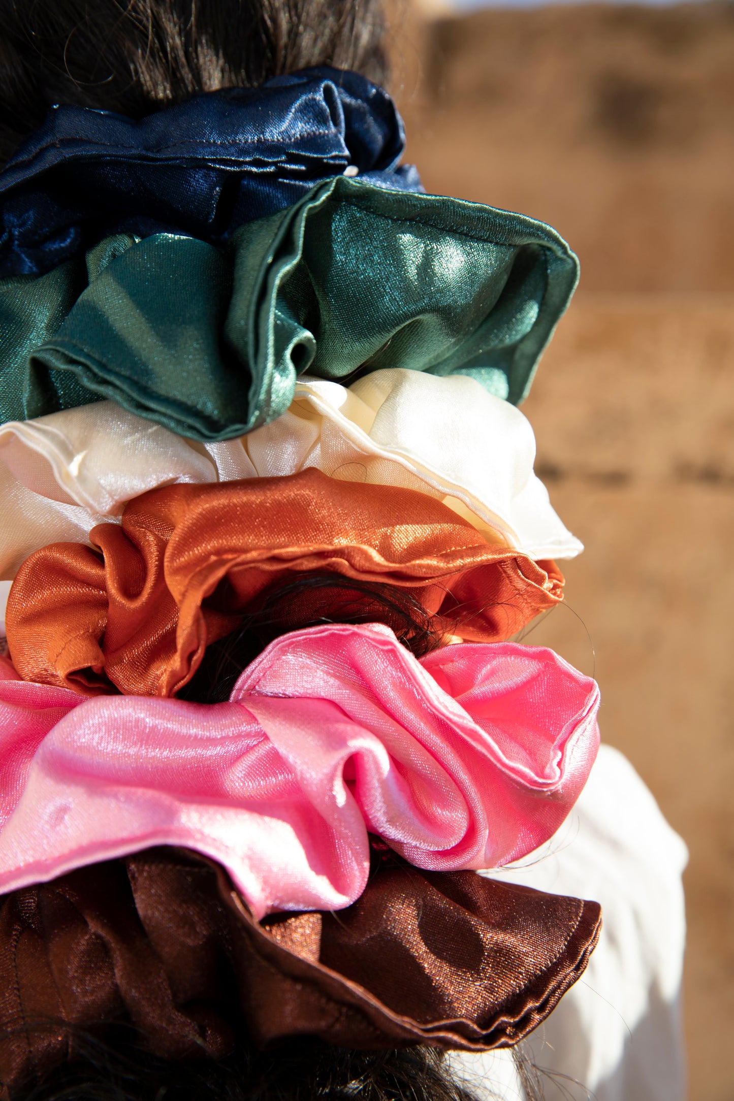 Satin scrunchie