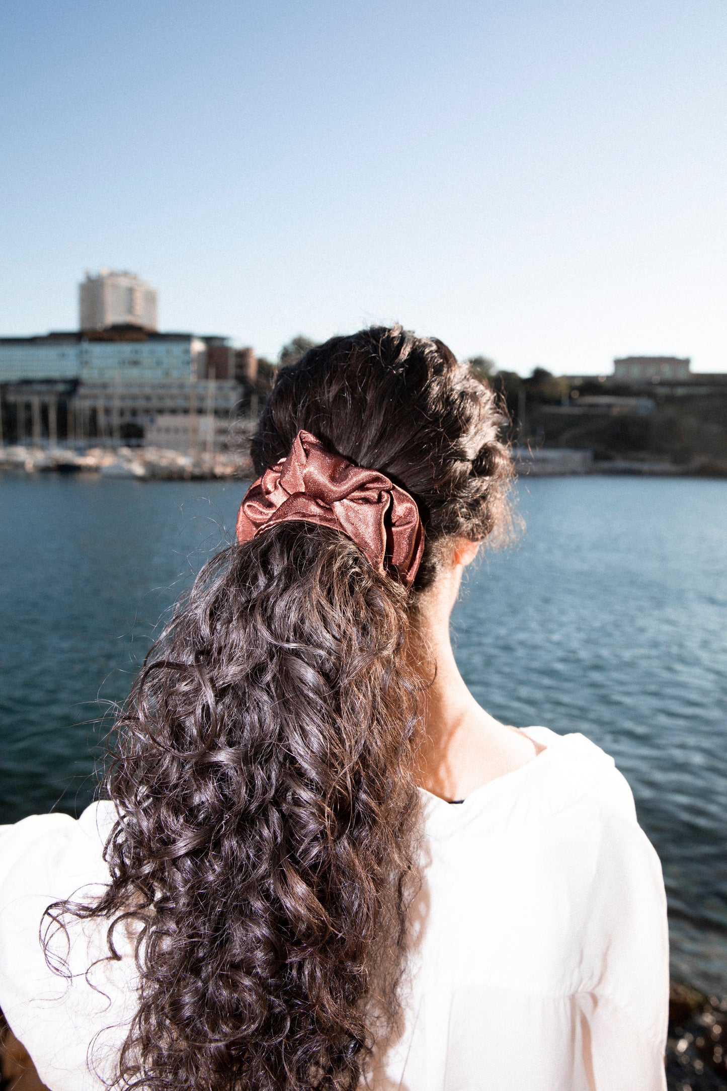 Satin scrunchie