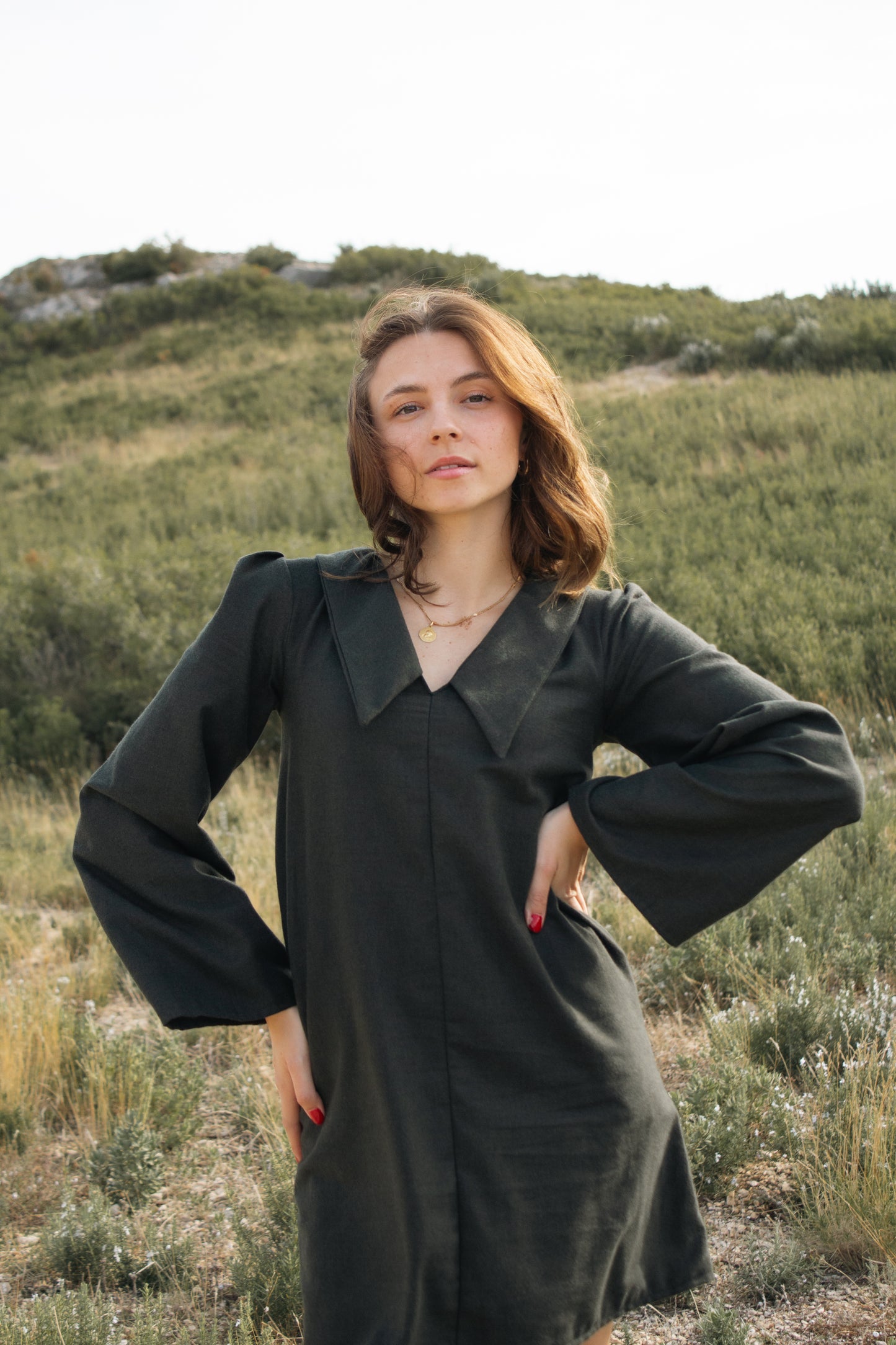Fir green dress