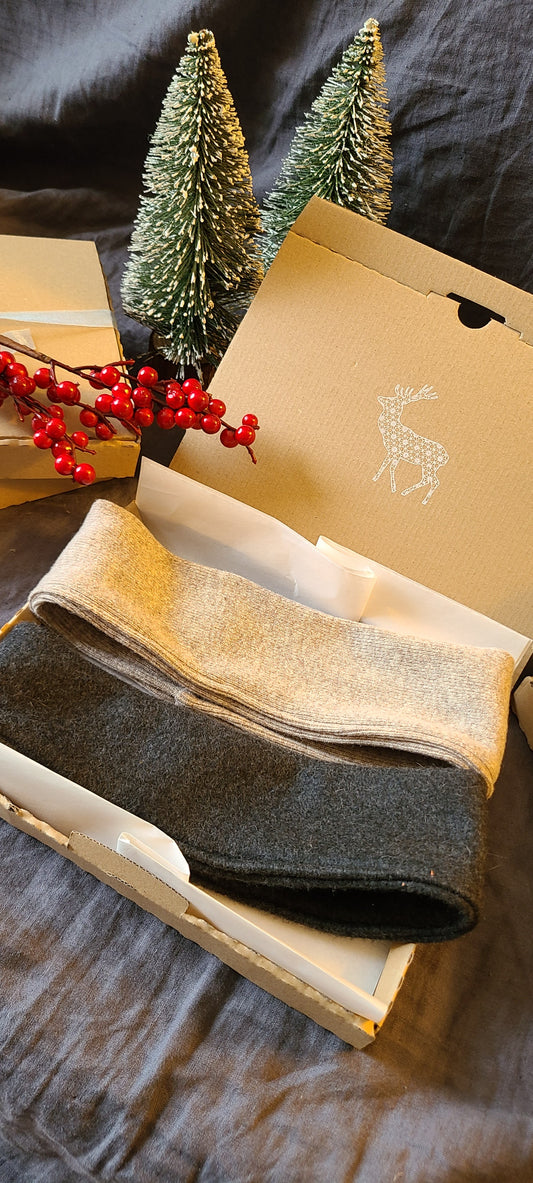 Box de Noël - bandeaux en laine