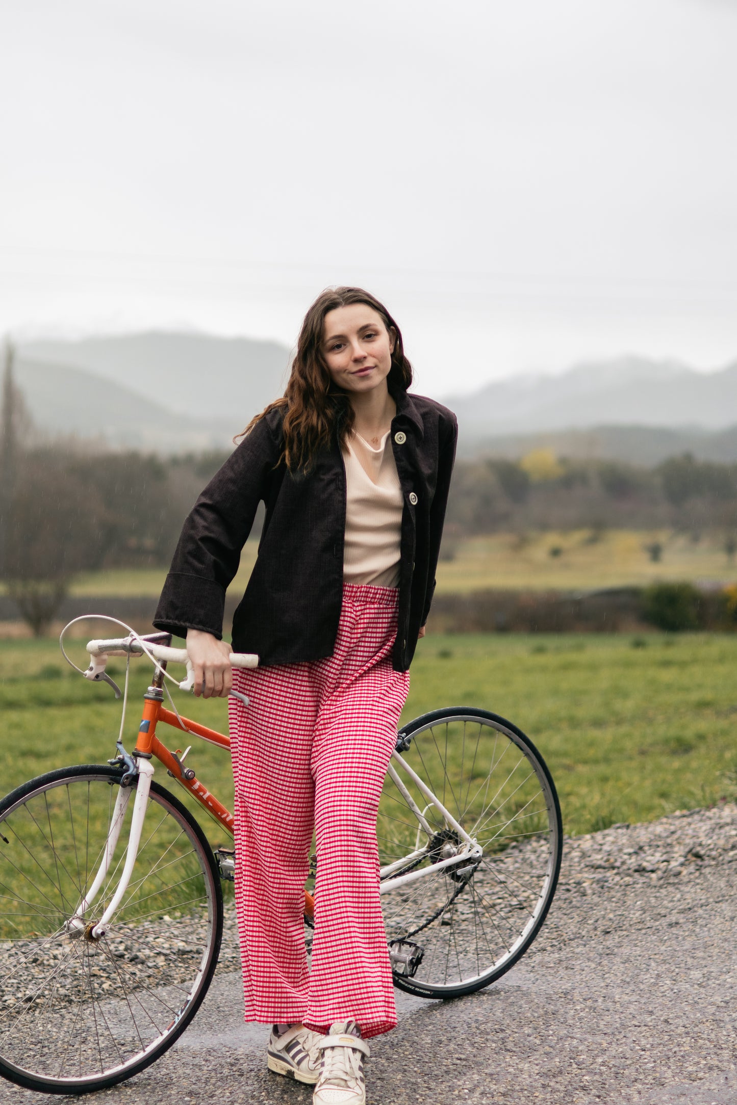 Pantalon Vichy rouge