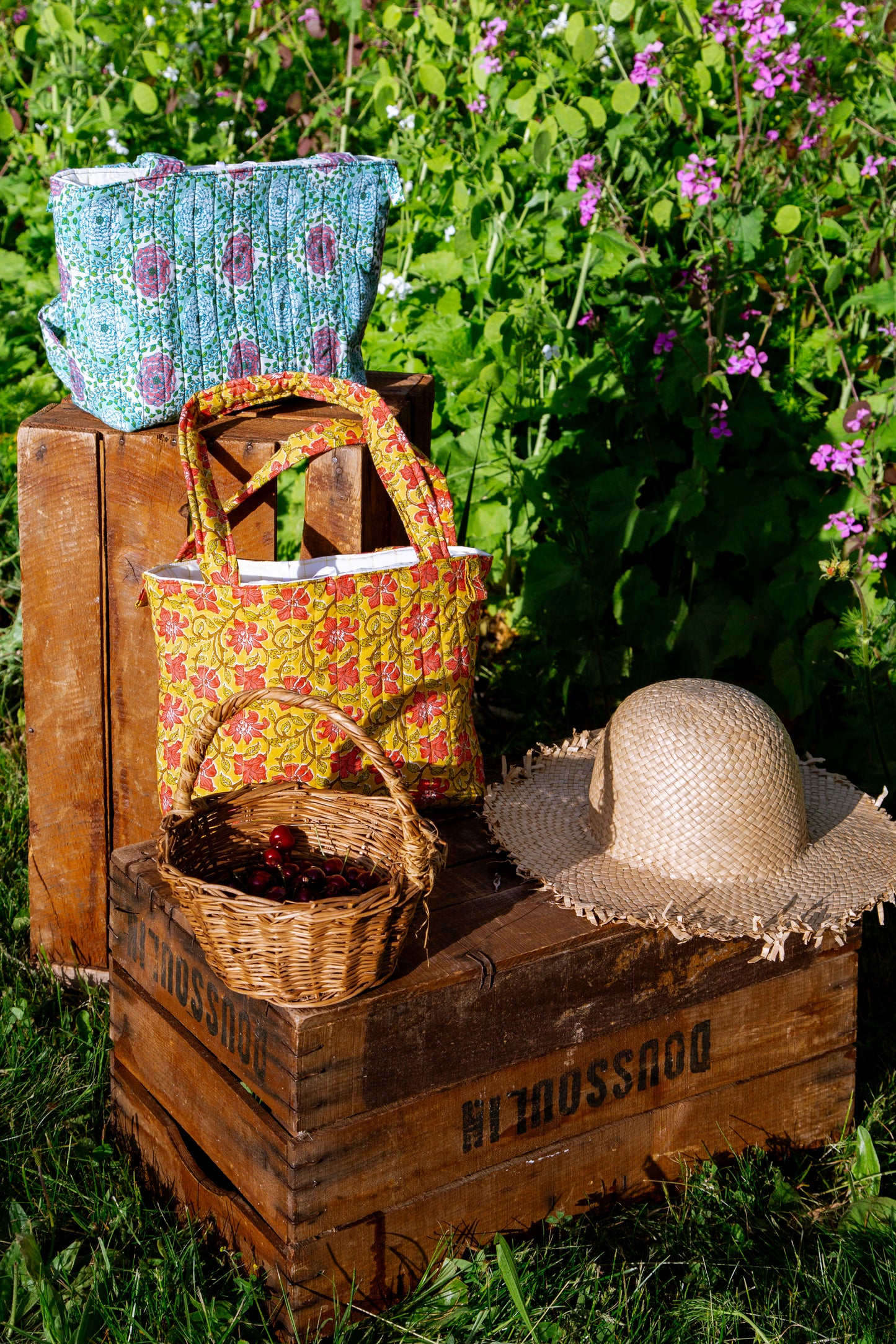 Sac fleuri