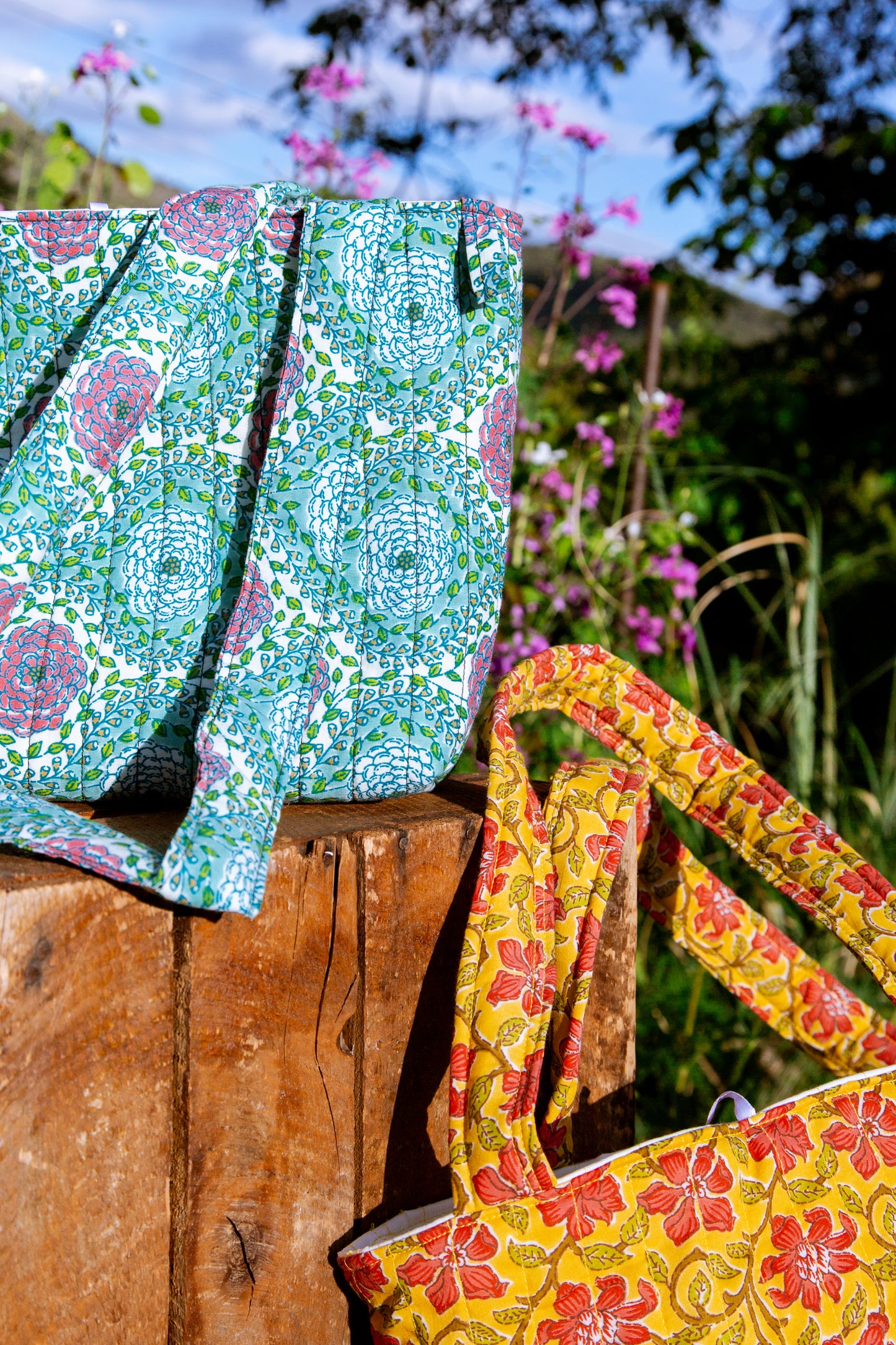 Sac fleuri