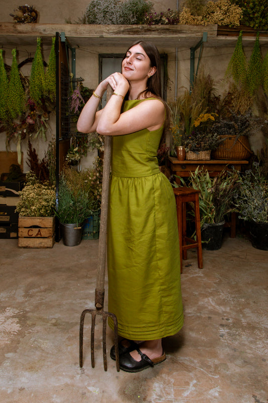 Robe chartreuse