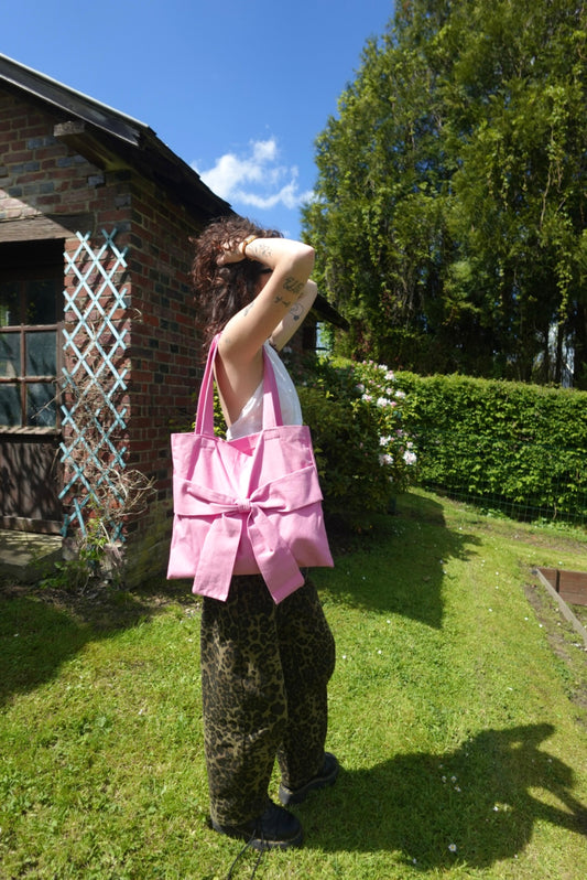 Sac nœud rose JAUNE PARFOIS BLEU x ZOELEVENN