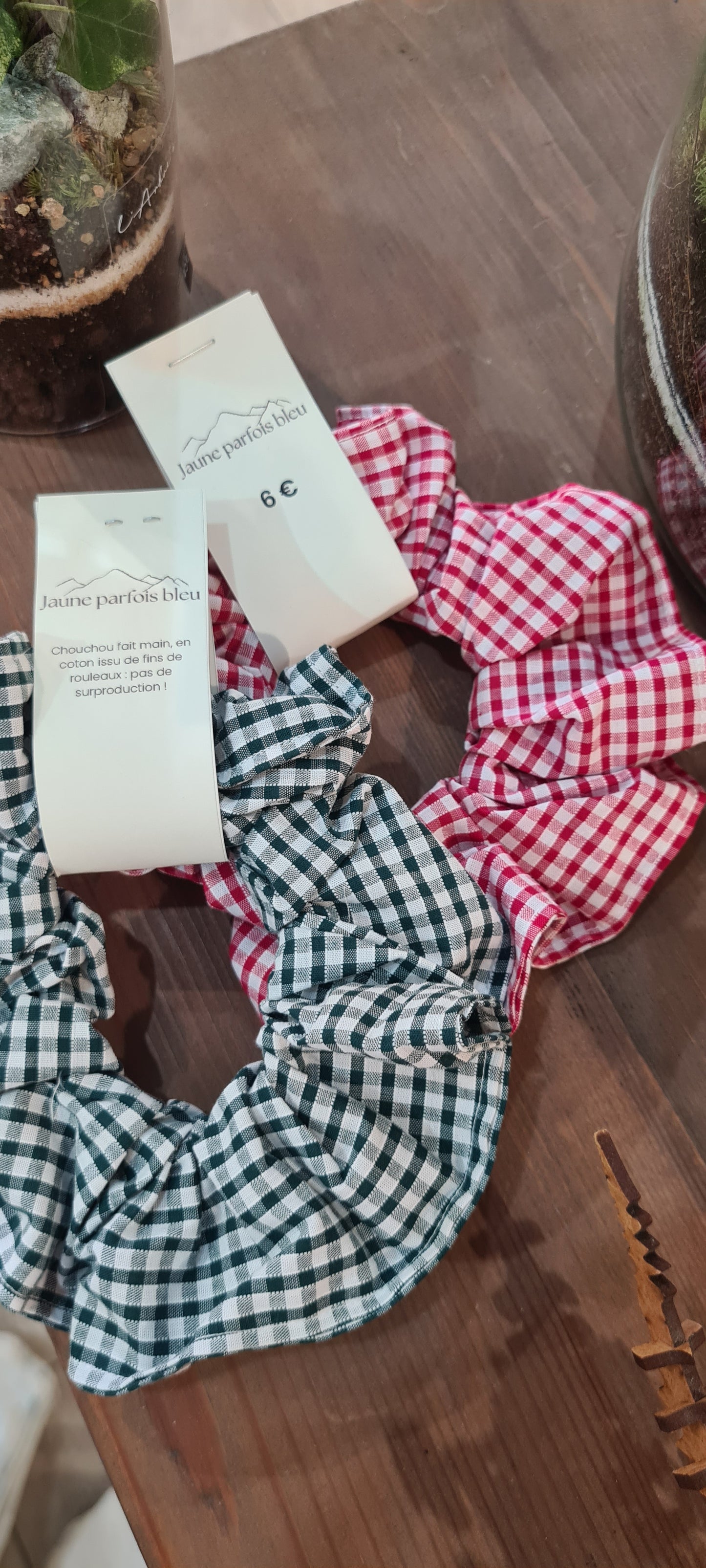 Chouchou vichy coton